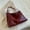 A, variant on Large Capacity Tote Bag for Women Girls PU-Leather Handbag Stylish Shoulder Bag Shopping Dating Bag Portable Bucket Bag