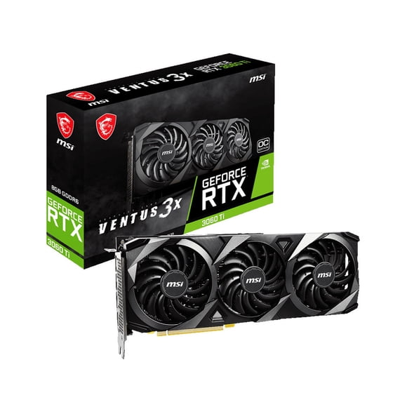 MSI Ventus GeForce RTX 3060 Ti 8GB GDDR6 PCI Express 4.0 Video Card RTX 3060 Ti VENTUS 3X 8G OC LHR