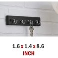 thumbnail image 2 of 4 Hook Wall Mounted Key Holder Rack for Entryway, Kitchen, Bedroom – Organize Car Keys, House Keys, Small Accessories and Jewelry, 2 of 9