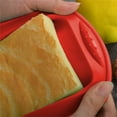 thumbnail image 6 of Bread Mold Loaf Toast Non-stick Silicone Baking Tray Non-stick Toast Rectangle Mould for Home Bakery, Red, 6 of 8