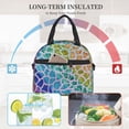 thumbnail image 5 of Goofa Rainbow Glitter Pattern Lunch Bag ,Insulated Lunch Box, Small Leakproof Cooler Food Lunch Containers Reusable High Capacity Lunch Tote Bags, 5 of 8