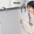 thumbnail image 6 of Coollooc Large Storage Bags with Reinforced Handles Extra Large Storage Bags for Clothes Tote Bag Thickened Double Zipper for Clothing Blanket Bed Sheets and Pillows(XL), 6 of 9
