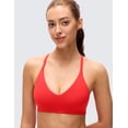 thumbnail image 3 of CRZ YOGA Butterluxe V Neck Racerback Sports Bra For Women, 3 of 6