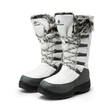 Women's Winter Waterproof Warm Mid Calf Snow Boots Outdoor Hiking Snow Boots