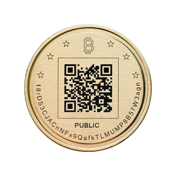 Bitcoin Cold Wallet Real Brass Coin Air Gapped Offline Secure Crypto Storage USA