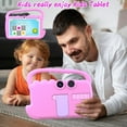 thumbnail image 2 of YQSAVIOR Kids Tablet, 7inch 4 GB RAM | Android 12 | 32GB ROM | Bluetooth, IPS Screen, Parental Control, Dual Camera, Shockproof Case | Educational, Games, Pink Case, 2 of 7