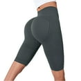 thumbnail image 2 of Yoga Shorts for Women 3D Cellulite Leggings Slim Move Cellulite Leggings Push-Up Sculpting Yoga Fitness Pants Workout Shorts Dark Gray 2XL, 2 of 5