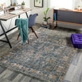 thumbnail image 2 of Surya Mirabel MBE-2301 79x114" Rectangle Fabric Rug in Dark Blue/Dark Brown, 2 of 6