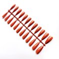 thumbnail image 1 of Qarigey Uñas postizas largas, manicura de uñas Multicolor a presión, manicuras pequeñas de moda para el hogar, puntas de cubierta completa Juegos de manicura naranja 1, 1 of 5
