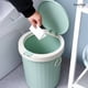 thumbnail image 4 of Wosthever Nordic - Household Products Garbage Bin Kitchen Office with Plastic Basket Garbage Spring Cover Living Cap Bin Suministros de limpieza para el hogar azul talla grande, 4 of 6