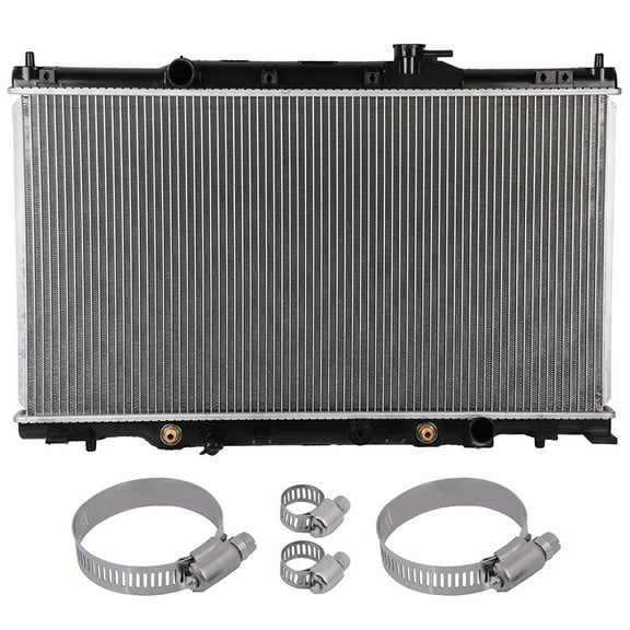 AUTOMUTO Complete Radiator Fit for 2004 2005 2006 for Honda CR-V Sport Utility LX and 4 pcs Oil Hose Clamps