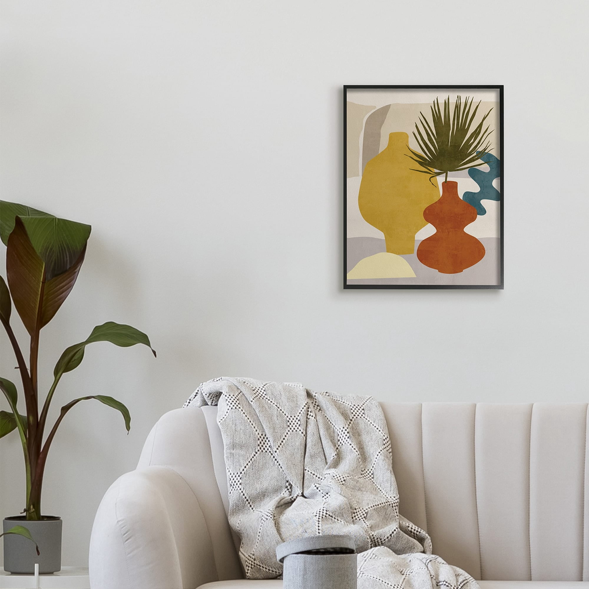 Stupell Industries Desert Summer Abstract Vases Yellow Orange Brown,11 x 14,Designed by Melissa Wang