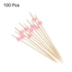 thumbnail image 3 of Palillos de cóctel de bambú con perlas rosas, 100 piezas, 3 of 7