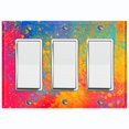 thumbnail image 1 of Metal Light Switch Plate Cover Colorful Paint Splash Art Wallpaper WAL024, 1 of 13