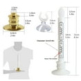 thumbnail image 7 of 12 PCS LED Window Candles with Remote Timer Battery Operated Flameless Taper Christmas Candles Light with Gold Base Flickering, 7 of 7