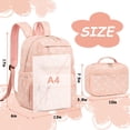 thumbnail image 3 of Mochila Bluboon de Pana para Niñas 31x16x42 cm con Lonchera, 3 of 9