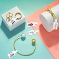 500Pcs Blank Jewelry Sticker Roll Strong Adhesive Ends Customizable ...