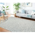 thumbnail image 3 of SAFAVIEH Martha Stewart Trace Celestine Floral Area Rug, Blue/Ivory, 6' x 6' Square, 3 of 12