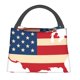 thumbnail image 1 of Disketp American Flag Map Bolsa Térmica Estampada, Bolsa Térmica Aislante para Almuerzo, Playa y Campamento, 1 of 6