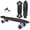 Black, variant on Skateboard Cruiser Complete - 27 inch Skateboards with LED Light Up Wheels with All-in-one T-Tool for Beginners