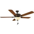 thumbnail image 1 of Hampton Bay 37564 52 in. Rothley LED Ceiling Fan with Light Kit, Oil Rubbed Bronze, 1 of 1