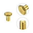 thumbnail image 4 of Unique Bargains Brass Hex Bolts, 1/4-20x3/8' 5 Pack Fully Thread Grade 4.8 Machine Screws, 4 of 4