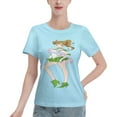thumbnail image 1 of T-Shirt Basique à Manches Courtes pour Femmes Sailor Moon Makoto Kino, 1 of 6
