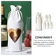 thumbnail image 4 of Bolsas de vino de tela, bolsas de regalo para vino, bolsas para botellas de vino, cordones, bolsas de vino reutilizables, 6 uds., 4 of 6