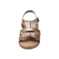thumbnail image 5 of Laura Ashley Girl Glitter Open Toe Toddler Strappy Sandals, Gold, 10, 5 of 7