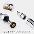 thumbnail image 2 of Shower Head With Hose, Shower Head With Hose 1.5M, Shower Hose With Shower Head Large Shower Head, Hand Shower Shower Head Rain Shower With 6 Jet Types, 2 of 5