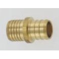 thumbnail image 1 of Elkhart Supply Fresh Water Fitting 51164 BestPEX; Adapter; 1/2 Inch PEX x 1/2 Inch Polybutylene; Straight; Brass; With Barcoded, 1 of 5