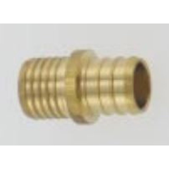 Elkhart Supply Fresh Water Fitting 51164 BestPEX; Adapter; 1/2 Inch PEX x 1/2 Inch Polybutylene; Straight; Brass; With Barcoded
