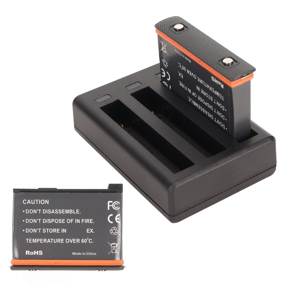 Batería para cámara ANGGREK 3 ranuras para Insta 360 X3 ABS 1800mAh