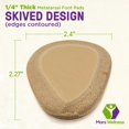 thumbnail image 3 of Almohadillas metatarsianas para pies Mars Wellness Firm Tan Foam, 6 pares, 3 of 7