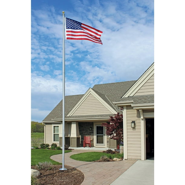 20 ft. Commercial Grade Sectional Aluminum Flagpole