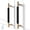 Gold and Black, variant on 12 Pack 5 Inch 128 mm Knurled Cabinet Handles Cabinet Pulls Aluminum Handles Pulls Gold and Black Oxidation Finish with Diamond Pattern 6" Length (5" Hole Center)