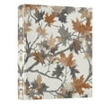 thumbnail image 2 of Brown Leaves Pattern 3 Ring Hardcover Binders 1.5in Round Rings for Letter-Size Folder Paper Organizer Pockets for Office Student Recipe, 2 of 9