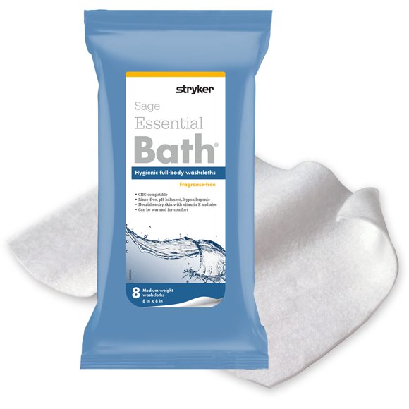 Toallitas limpiadoras de baño Sage Essential, paquete de 240 paños, 30 unidades