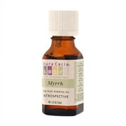 Aura Cacia 100% Pure Essential Oil Introspective Myrrh (Commiphora Molmo) - 0.5 Oz, 3 Pack