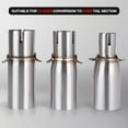 thumbnail image 3 of Motorcycle Modification Exhaust Pipe Exhaust Middle Section 28-45mm Adapter 51mm Exhaust Section non-destructive Install, 3 of 7