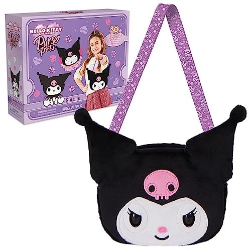 Purse Pets, Sanrio Hello Kitty and Friends, Kuromi Interactive Pet Toy & Crossbody Kawaii Purse, Over 30 Sounds & Reactions, Girls & Tween Gifts