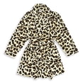 thumbnail image 4 of Linum Home Textiles Super Plush Leopard Print Bathrobe Color: Leopard Size: S/M, 4 of 5