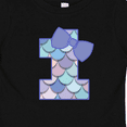 thumbnail image 4 of Inktastic 1st Birthday Mermaid 1 Year Old Girls Baby T-Shirt, 4 of 5