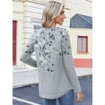 thumbnail image 6 of Zeagoo Womens Tops Dressy Casual Beach Vacation Clothes for Women Business Casual Long Shirts V Neck Tee Shirt Ladies Top and Blouses Ethnic Style, 6 of 7