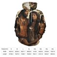thumbnail image 4 of POBUDS Hoodie, Regular Fit Sporty Pullover Hooded Sweatshirt for Men Women Mythology Love 2XL, 4 of 6