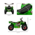 thumbnail image 5 of Aosom Kids Atv Quad Car,6V Four-Wheeler for Kids with Forward Backward Function,Wear-Resistant Wheels for Toddlers Ages 18-36 Months,Green,Green Plastic Toys Kids Bikes Riding Toys, 5 of 8