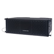 Sound Town ZETHUS Series 2 X 5 Line Array Loudspeaker System with Titanium Compression Driver, Black (ZETHUS-205V2)