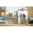 thumbnail image 2 of Ahgly Company Machine Washable Indoor Square Contemporary Brown Gold Area Rugs, 6' Square, 2 of 7