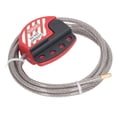 thumbnail image 3 of Industrial-Grade Safety Lockout Kit: 38mm Stainless Steel Padlock with 1.8m Adjustable 6mm PVC-Coated Cable Lock, Key-Retention Mechanism, 2 Keys Included – Ideal for Power, Chemical, Petroleum &, 3 of 6