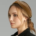thumbnail image 3 of Diadema de Nudo de Algodón Texturizado Único para Mujeres, Banda Suave para el Cabello, Altura de 1.3 Pulgadas, Caqui, 3 of 7
